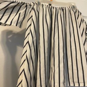 SALE Black and White Off shoulder Top